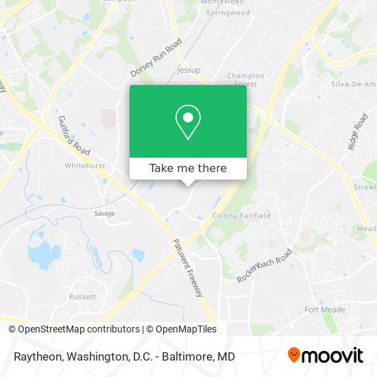 Mapa de Raytheon