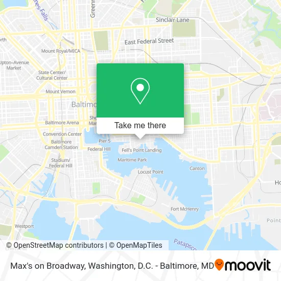 Max's on Broadway map