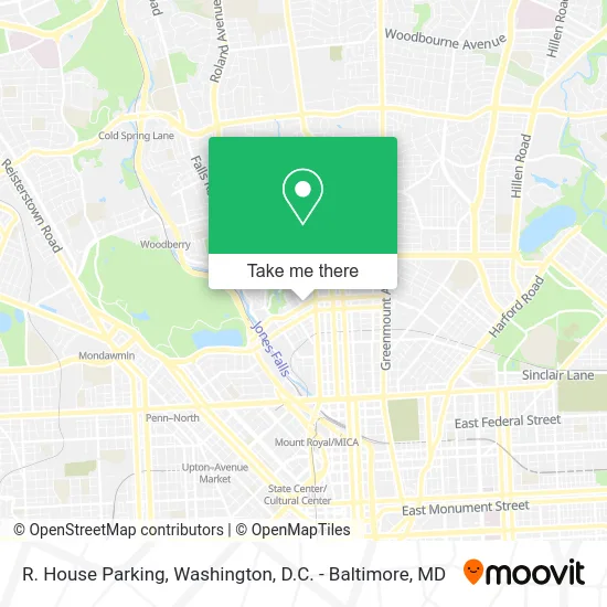 R. House Parking map