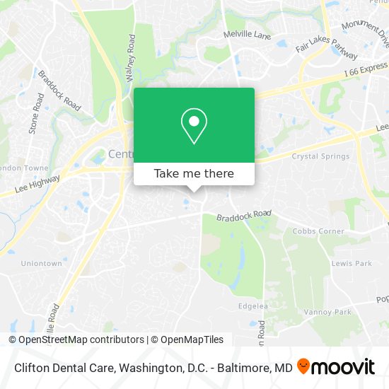 Clifton Dental Care map