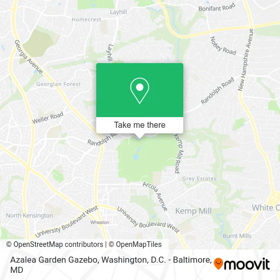 Azalea Garden Gazebo map