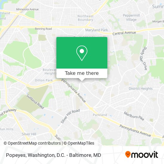 Mapa de Popeyes