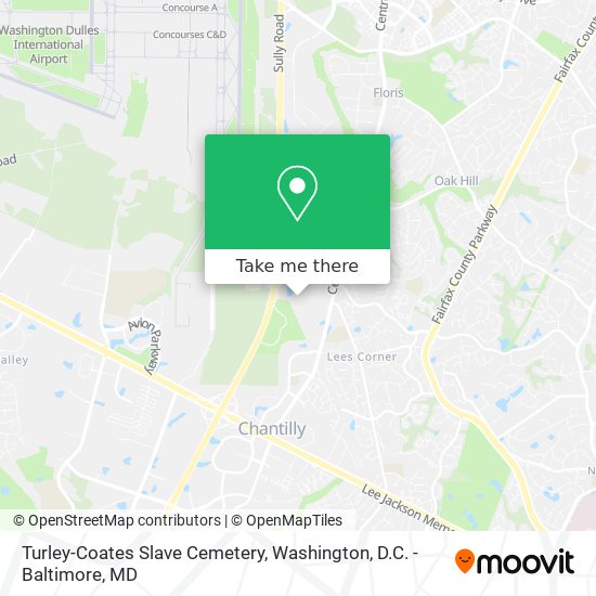 Mapa de Turley-Coates Slave Cemetery