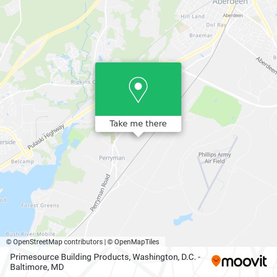 Primesource Building Products map