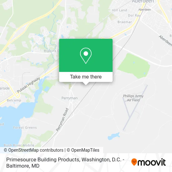 Primesource Building Products map