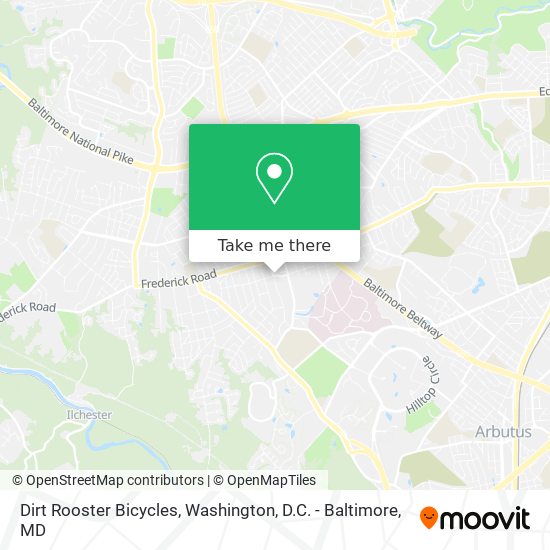 Dirt Rooster Bicycles map