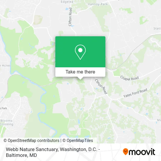 Webb Nature Sanctuary map