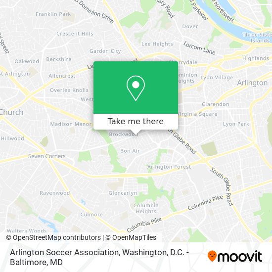 Mapa de Arlington Soccer Association