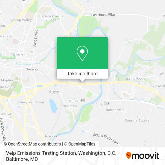 Mapa de Veip Emissions Testing Station
