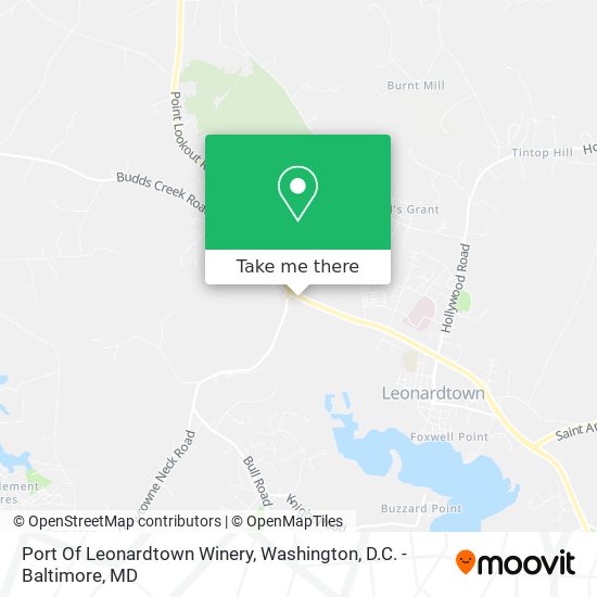 Mapa de Port Of Leonardtown Winery