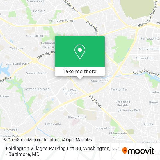 Fairlington Villages Parking Lot 30 map