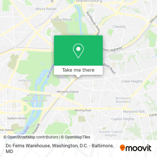 Dc Fems Warehouse map