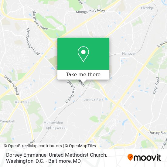 Dorsey Emmanuel United Methodist Church map