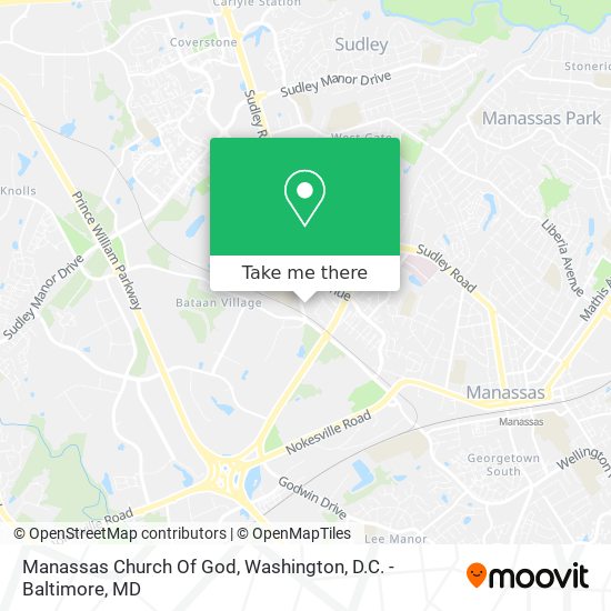 Mapa de Manassas Church Of God