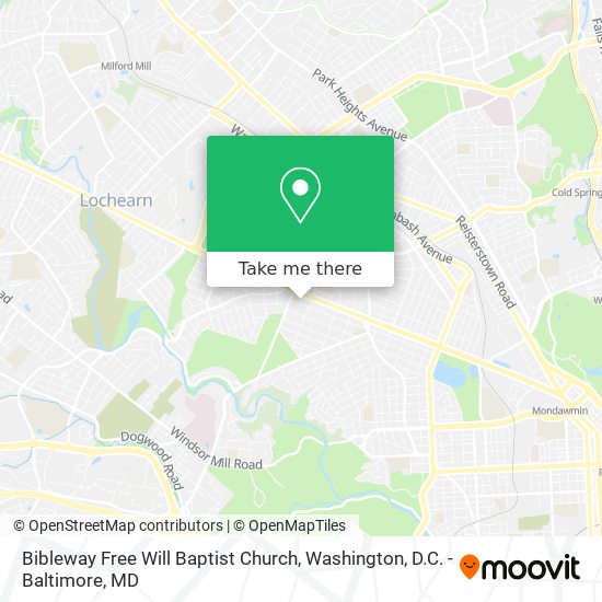 Mapa de Bibleway Free Will Baptist Church