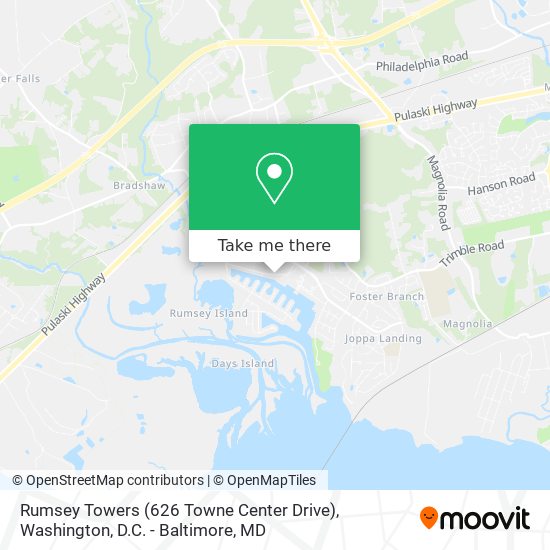 Rumsey Towers (626 Towne Center Drive) map