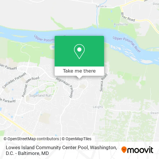 Lowes Island Community Center Pool map