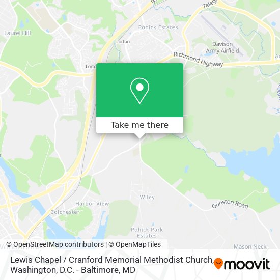 Lewis Chapel / Cranford Memorial Methodist Church map