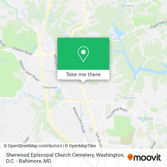 Mapa de Sherwood Episcopal Church Cemetery