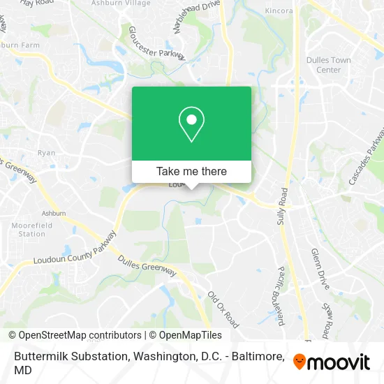 Buttermilk Substation map