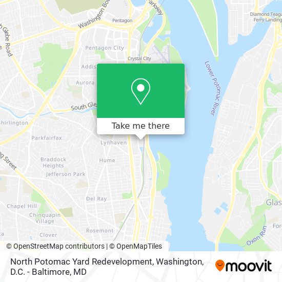 Mapa de North Potomac Yard Redevelopment