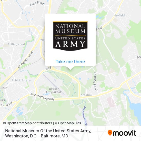 Mapa de National Museum Of the United States Army