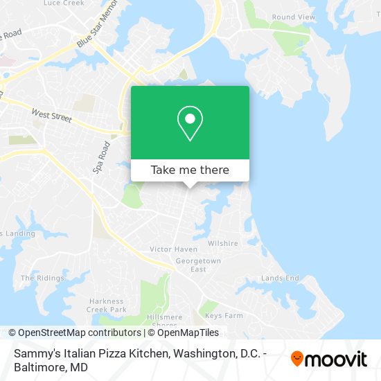 Mapa de Sammy's Italian Pizza Kitchen