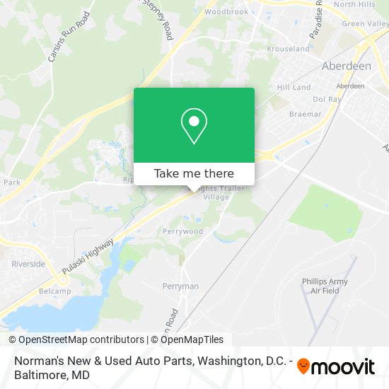 Norman's New & Used Auto Parts map