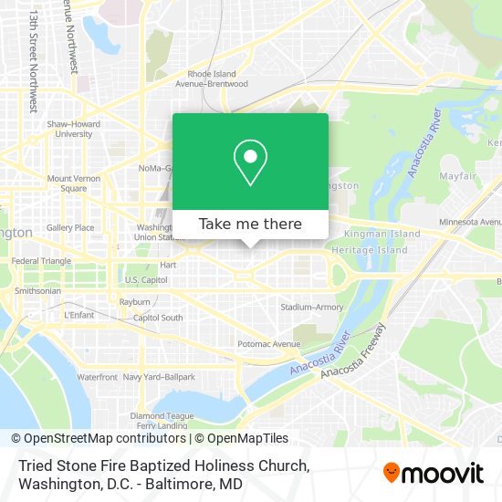 Tried Stone Fire Baptized Holiness Church map