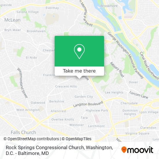 Mapa de Rock Springs Congressional Church