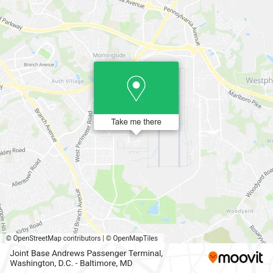 Mapa de Joint Base Andrews Passenger Terminal