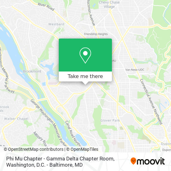 Phi Mu Chapter - Gamma Delta Chapter Room map