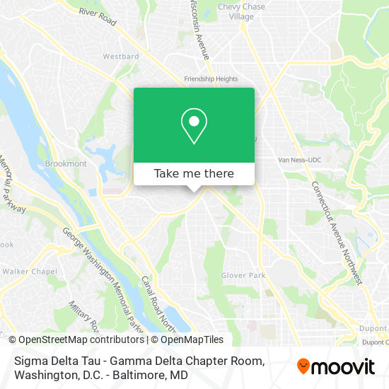 Mapa de Sigma Delta Tau - Gamma Delta Chapter Room