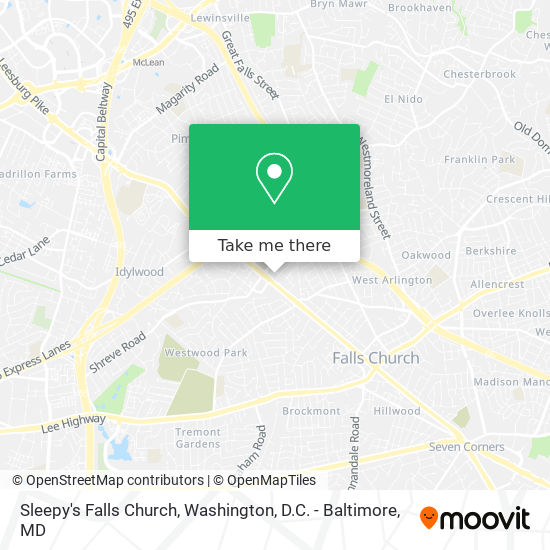 Sleepy's Falls Church map