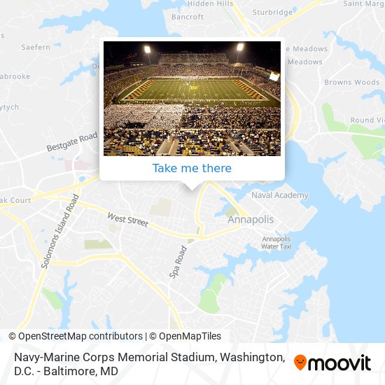 Navy-Marine Corps Memorial Stadium map