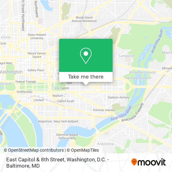 Mapa de East Capitol & 8th Street