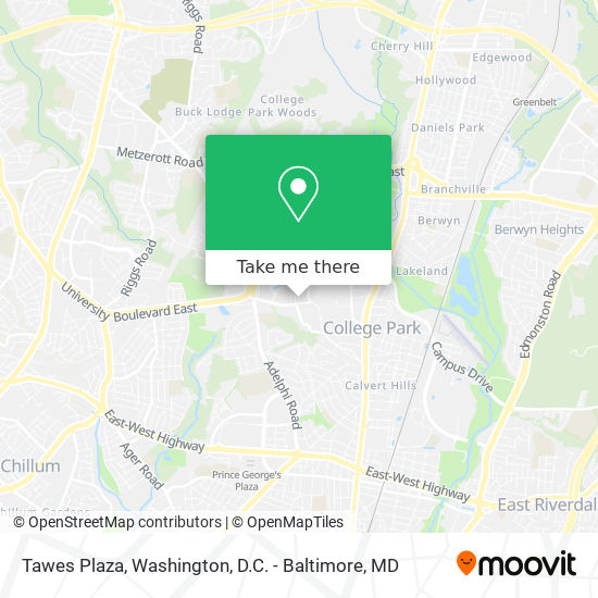 Tawes Plaza map