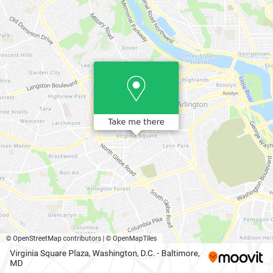 Mapa de Virginia Square Plaza