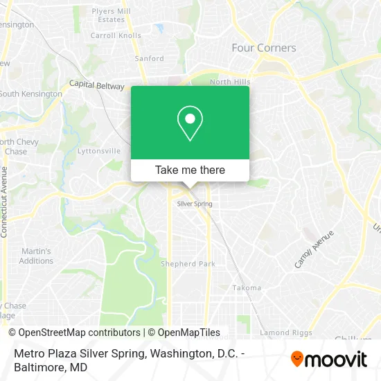 Metro Plaza Silver Spring map
