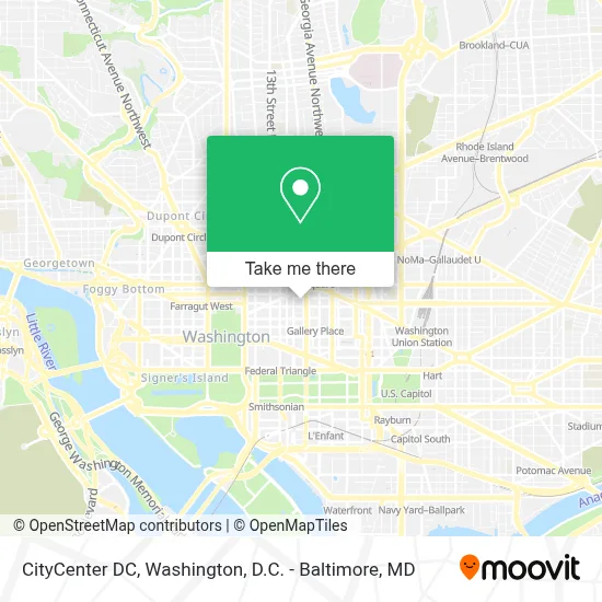 CityCenter DC map