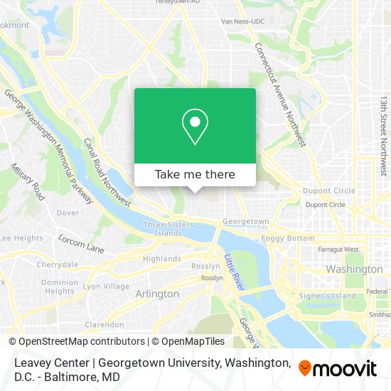 Mapa de Leavey Center | Georgetown University
