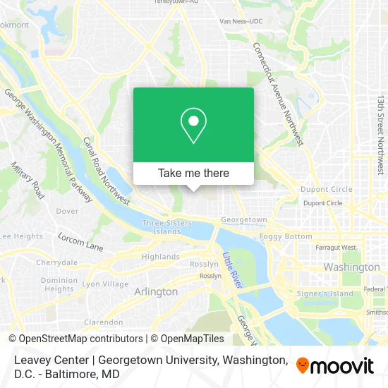 Leavey Center | Georgetown University map