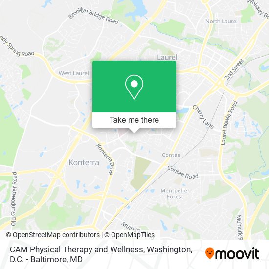 CAM Physical Therapy and Wellness map