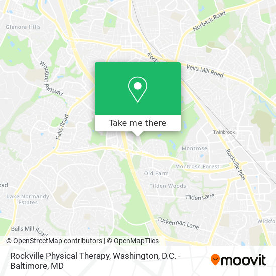 Mapa de Rockville Physical Therapy