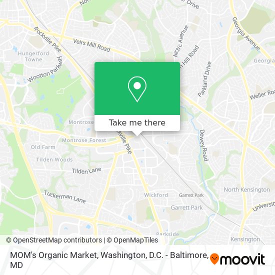 Mapa de MOM's Organic Market
