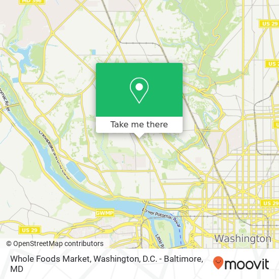 Mapa de Whole Foods Market