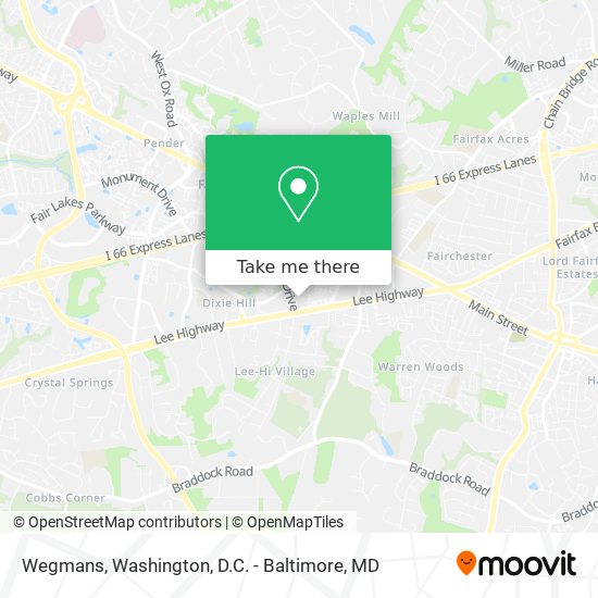 Mapa de Wegmans