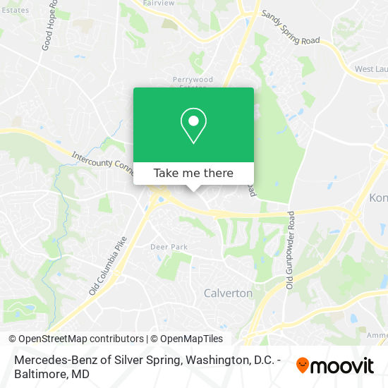 Mapa de Mercedes-Benz of Silver Spring