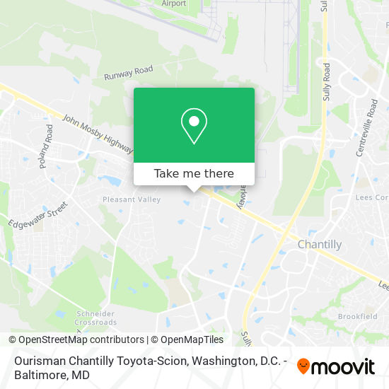 Mapa de Ourisman Chantilly Toyota-Scion