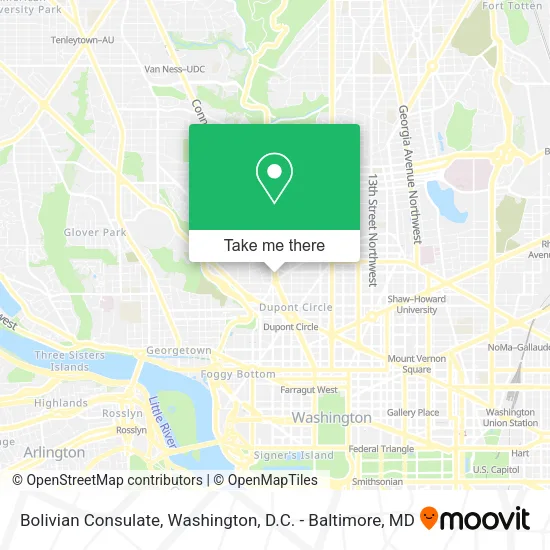Mapa de Bolivian Consulate